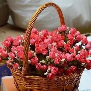 Корзина с розой 25 роз