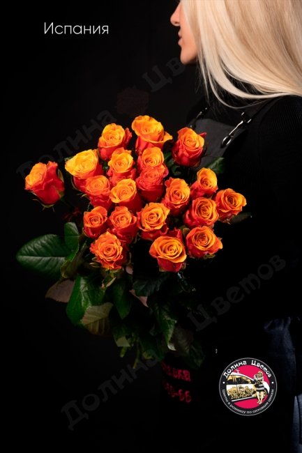 Букет из Розы Испания  (высота  40см)