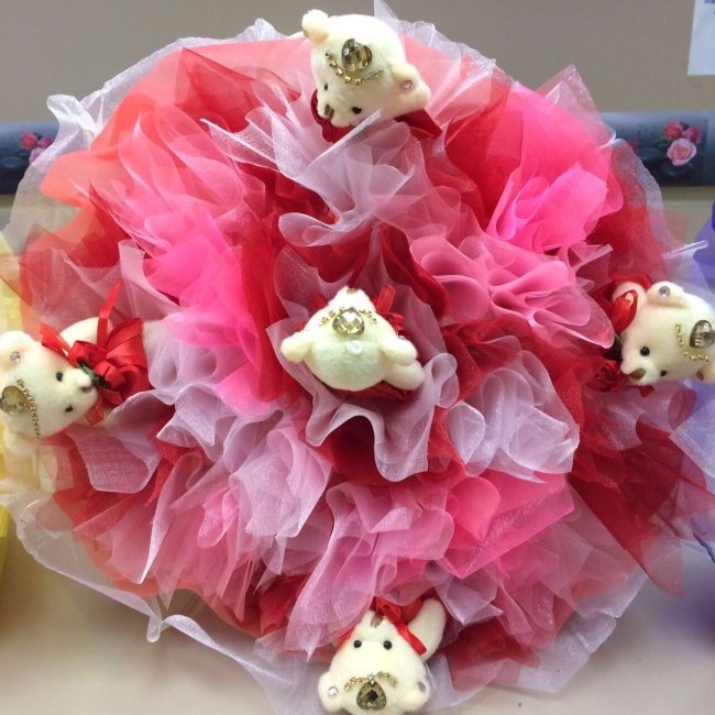 Букет из мягких игрушек