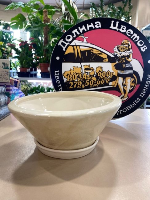 Вазон Пекин 1,8 л., белый